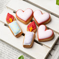 ハート＆ろうそく(5個入り)