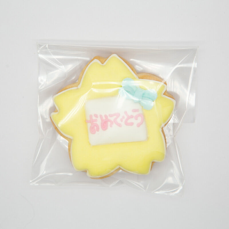 名札風クッキー 桜